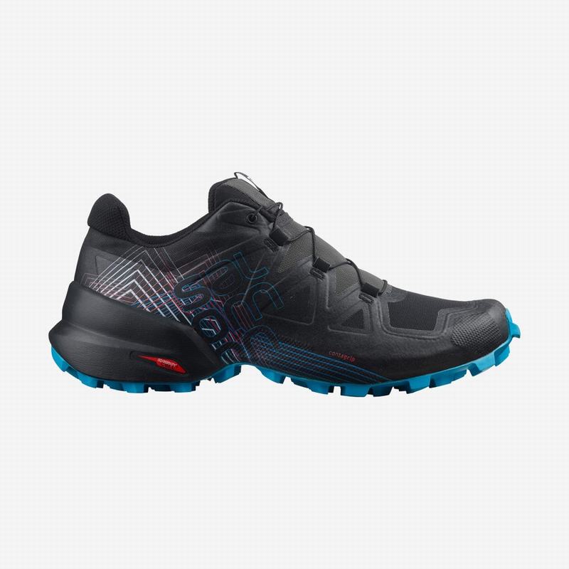 Zapatillas Trail Running Salomon Hombre Negras / Rojas - Salomon Argentina ,093268-YQC